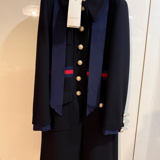 구찌 리본울코트 40