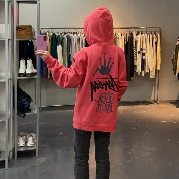 스투시 글로벌 루즈 후디스웨트셔츠 A2797