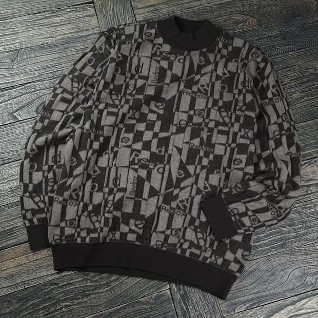 [레드옥스] 에스닉 패턴 빈티지 니트 M18340