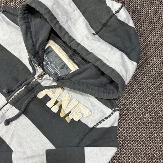 아베크롬비 스트라이프 후드집업