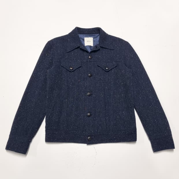 ROW 트위드 트러커 자켓 - L