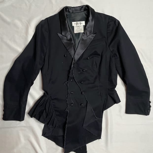 2001FW 발렌시아가 르 디스 아카이브 비대칭 스모킹 자켓