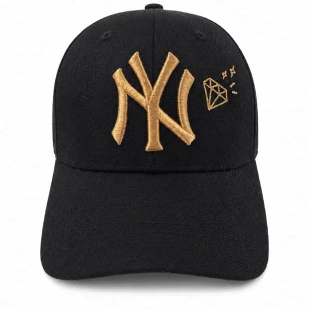 MLB 뉴욕 양키스 볼캡 블랙 골드 자수
