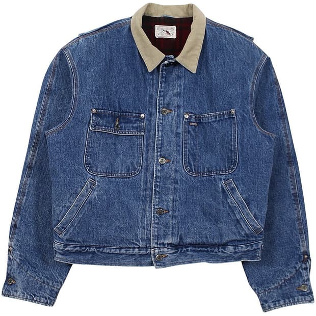 1990s USA 폴로랄프로렌 던가리 데님 자켓 빈티지 미국제 블랭킷