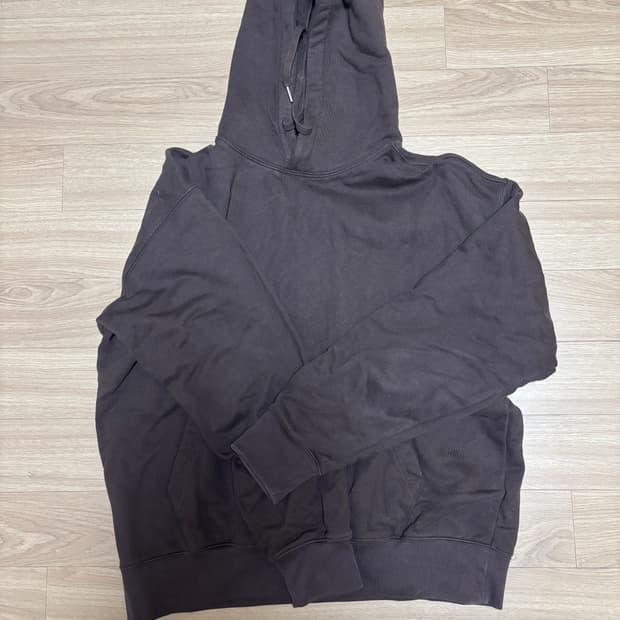 무신사 스탠다드 브라운 후드티 M