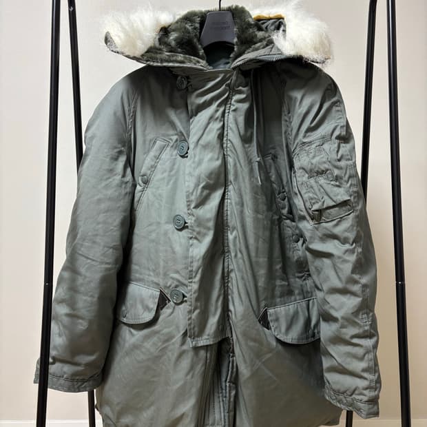 오리지널 미군 데드스탁 N-3B 파카 88년식