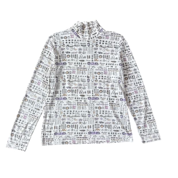 Jp print turtleneck