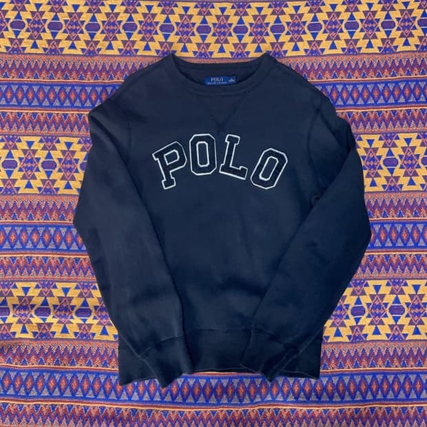 [100] 폴로랄프로렌 기모 자수 맨투맨