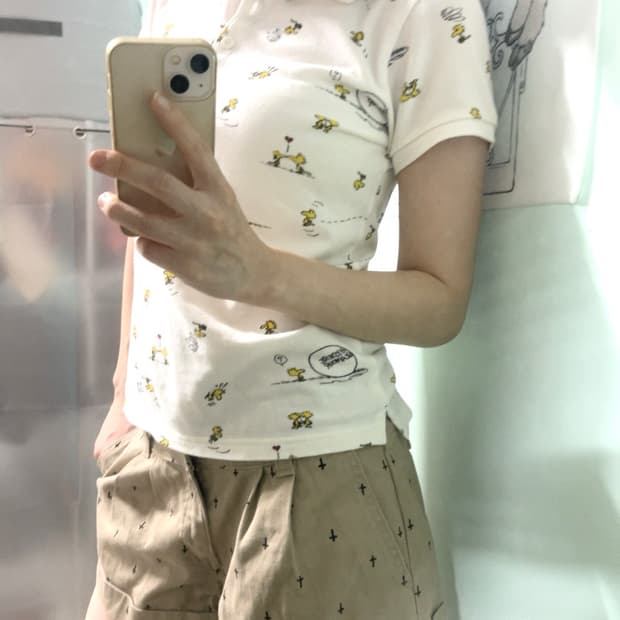 히스테릭글래머 스누피 pk티셔츠