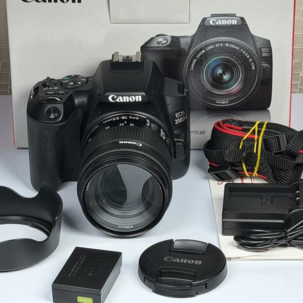 캐논 EOS 200D2 블랙 DSLR 카메라