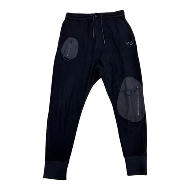 Y3 요지야마모토 울 배기 조거 팬츠