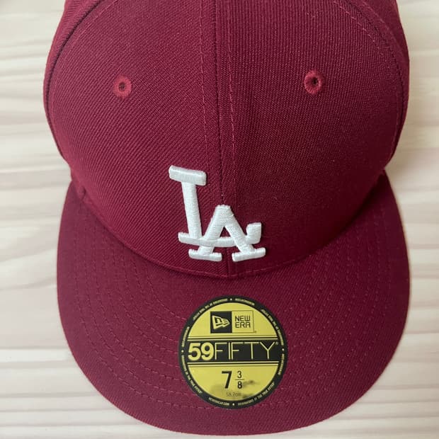 뉴에라 59fifty LA다저스 버건디 7 3/8