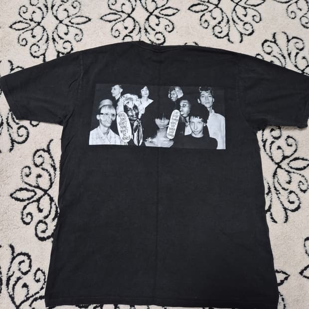 스투시×마틴 로즈 콜라주 피그먼트 다이드 티셔츠