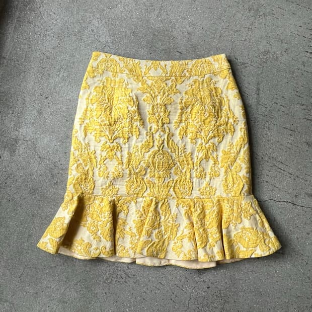 GRACE CONTINENTAL jacquared skirt 