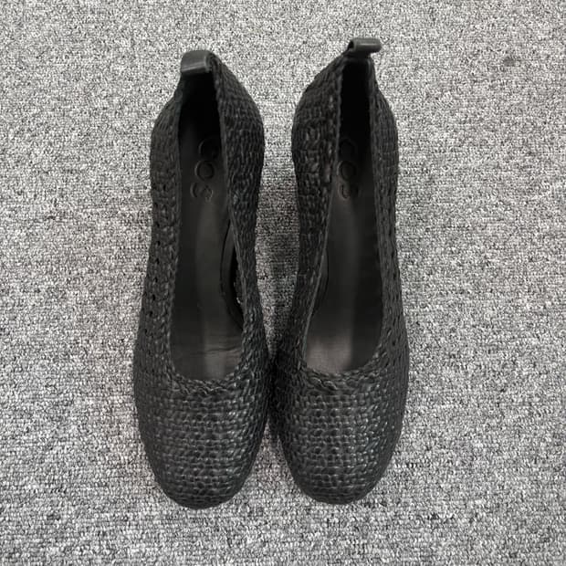 COS 블랙 구두 힐 38