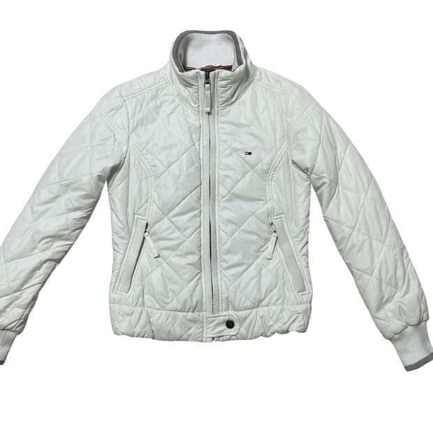 타미힐피거 퀼팅 경량 숏 패딩 자켓 여성 M