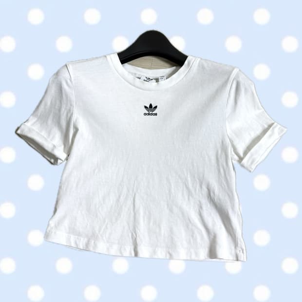 아디다스 오리지날 크롭 반팔티