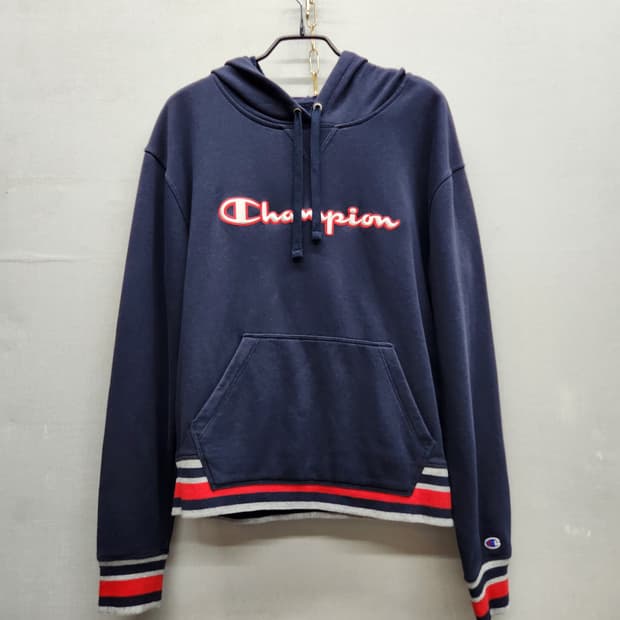 챔피온 빅로고 자수 후드티 M(L)