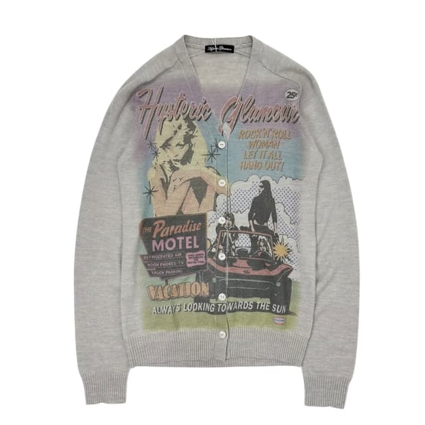 Hysteric Glamour Graphic Knit Cardigan