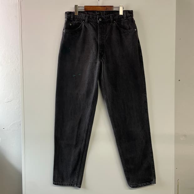 90s 리바이스 550 흑청 데님팬츠 USA