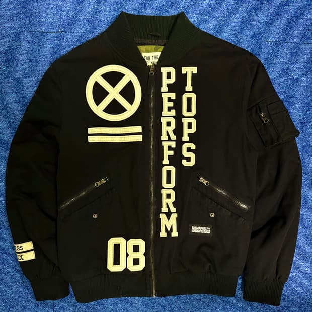 더 매드니스 하드웨이ma-1 블루종 자켓