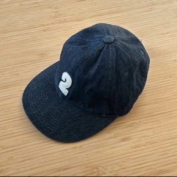 우드비 인디고 데님 볼캡 모자