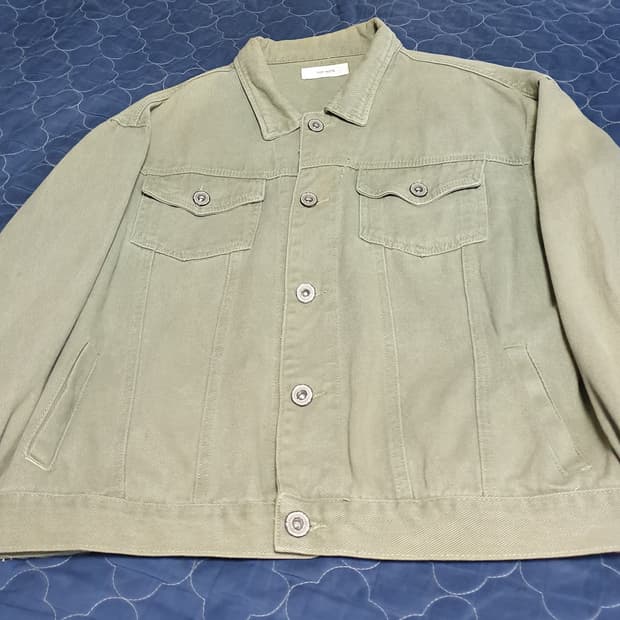 TOP NOTE 트러커 데님자켓 연카키 (XL)