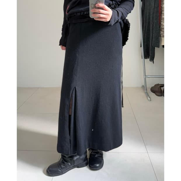 빈티지 슬릿 스커트