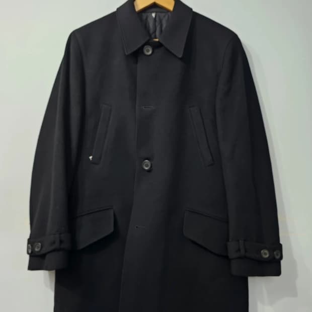 베르사체 남성 울 캐시미어 오버코트 100