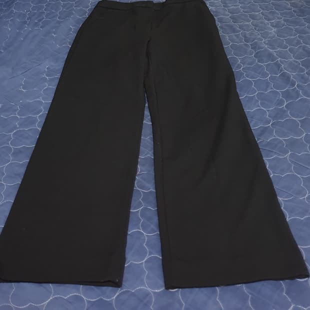 에잇세컨즈 세미와이드 기모 슬랙스 팬츠 블랙 (30)