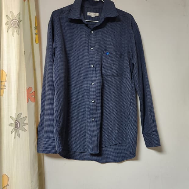 남성 긴팔 체크 셔츠 105