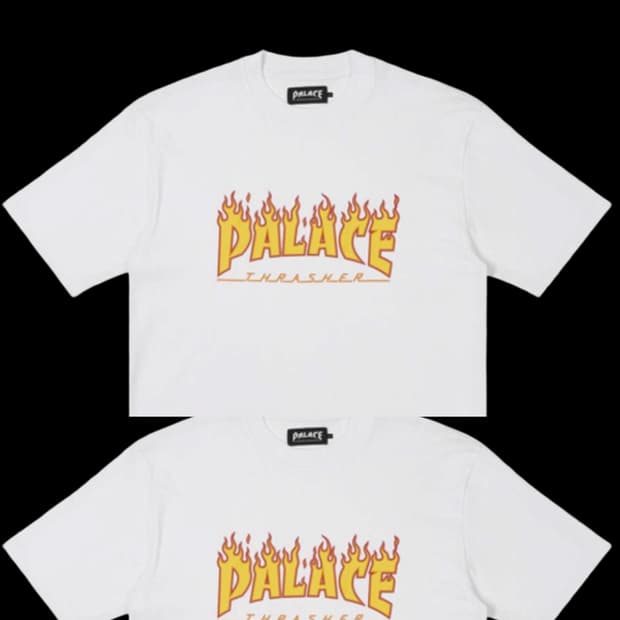 24SS Palace x Thrasher Flame Tee 팔라스
