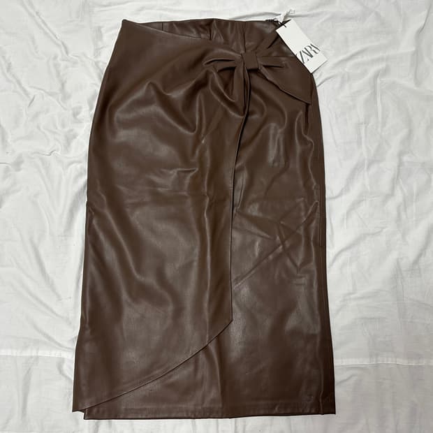 ZARA 자라 레더 치마 m (새상품)