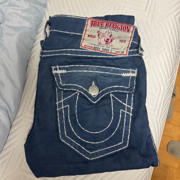 트루릴리전 리키 데님팬츠 34