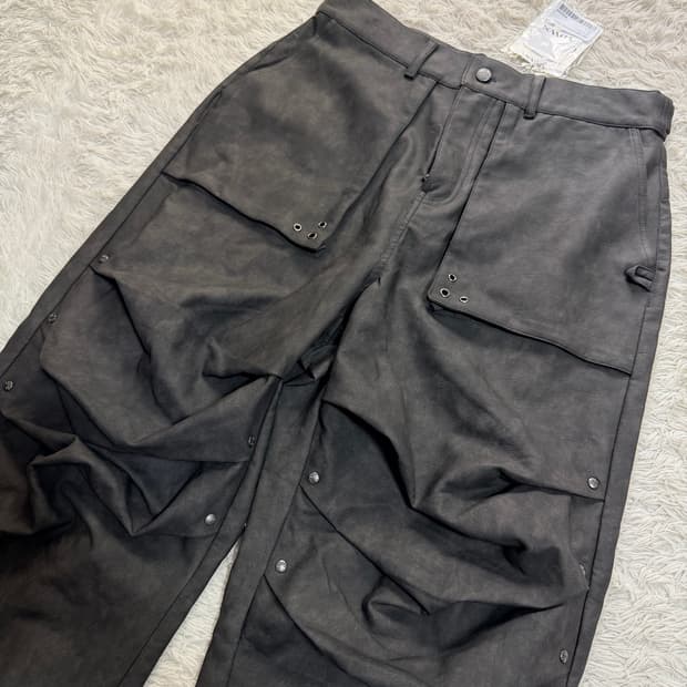 [ADWS] Hibiki Vegan Leather Pants - Char