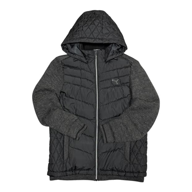 ✨ (바배) 푸마 경량 니트 후드 패딩