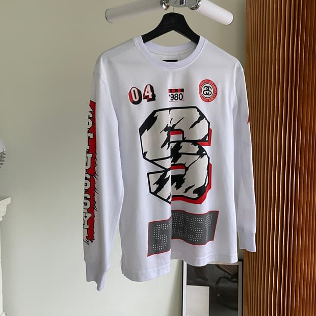 스투시 멀티 그래픽 8볼 매쉬 롱슬리브