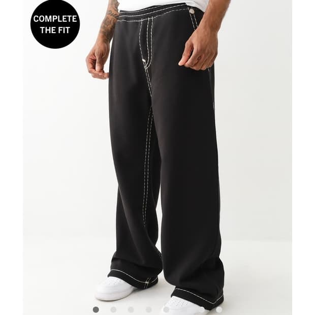 [S,M,L] 트루 릴리젼 Super T 와이드 스웻팬츠