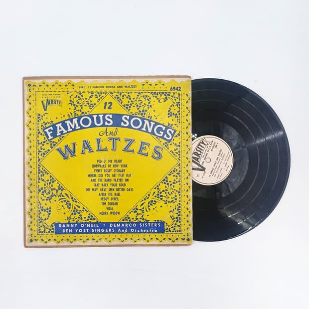 빈티지 LP 레코드 Famous Songs and Waltzes 엘피