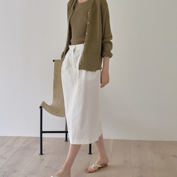 낫띵리튼 가디건 나시 세트