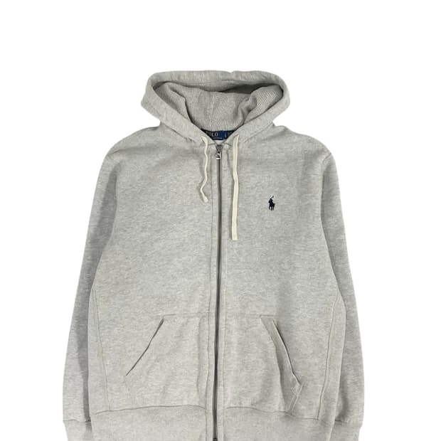 폴로 그레이 후드집업 (L)