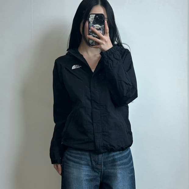 노스페이스 블랙 윈드 바람막이 자켓 