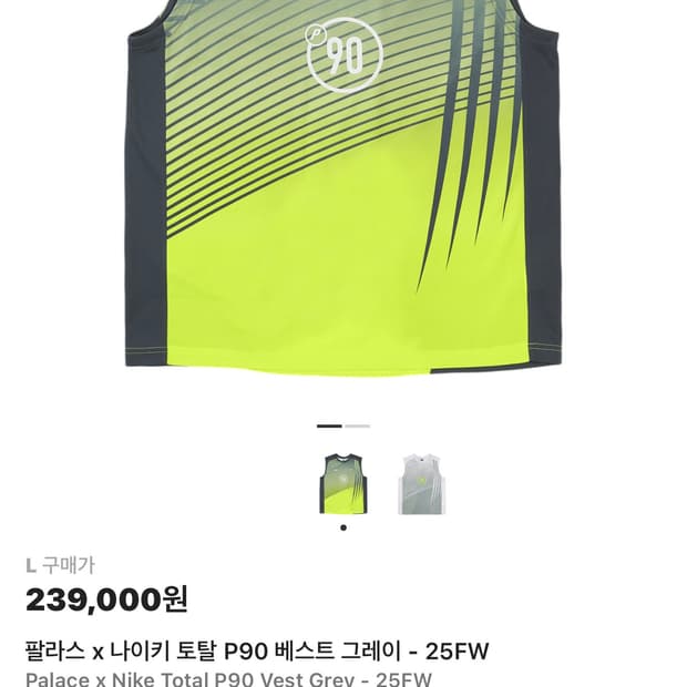 팔라스 나이키 토탈 나시