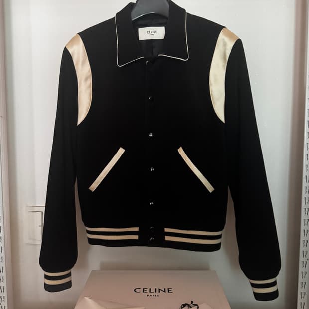 셀린느 코듀로이 테디 바시티 자켓 50