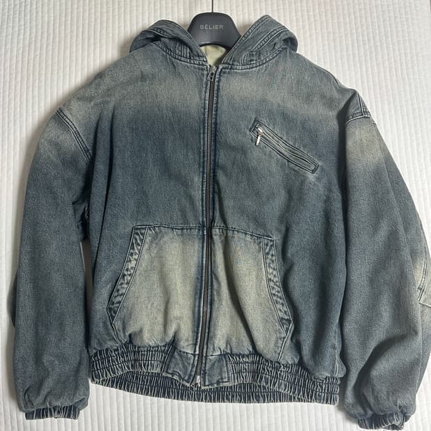 벨리에 가르송 데님 후디 점퍼 03(95)