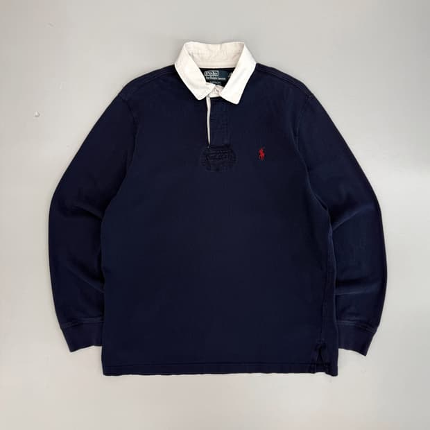 폴로 랄프로렌 루즈핏 딥네이비 럭비 스웻 셔츠