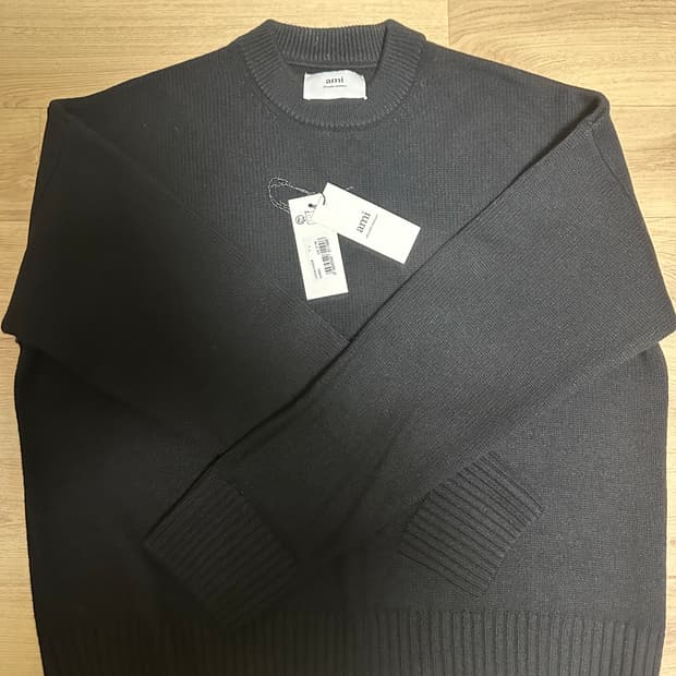 Ami 블랙 니트 L