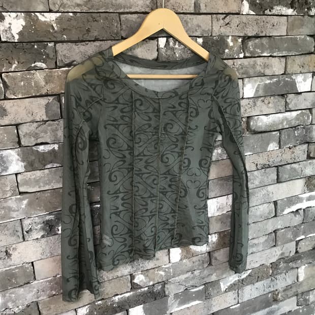 oriental see-through T