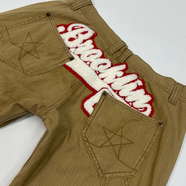 vintage patch carpenter pants