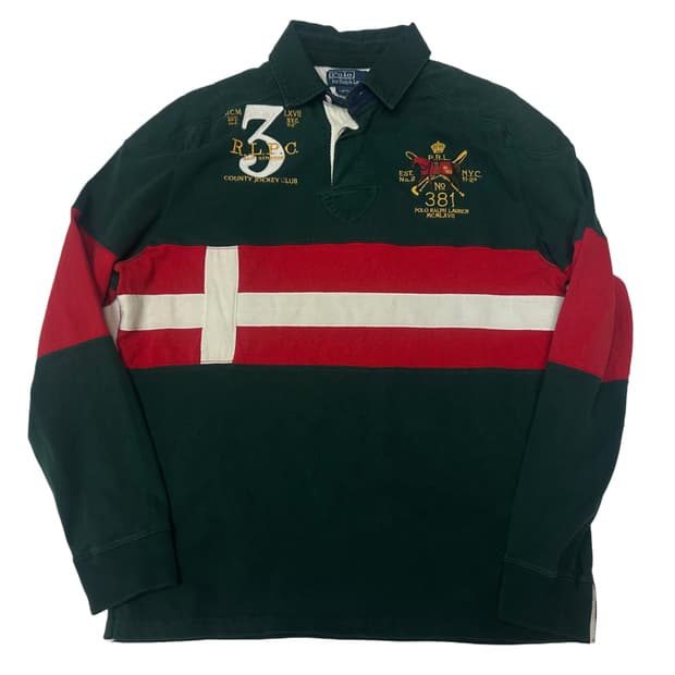 폴로 랄프로렌 그린럭비티 XL